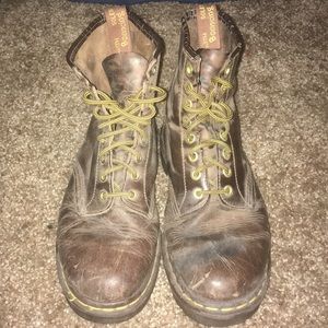 Dr. Martens eight eye boots, brown